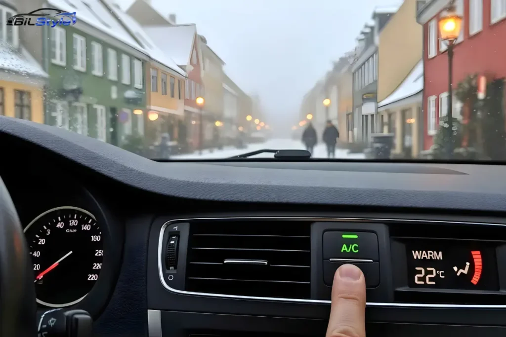 Aircondition tændt for at fjerne fugt om vinteren